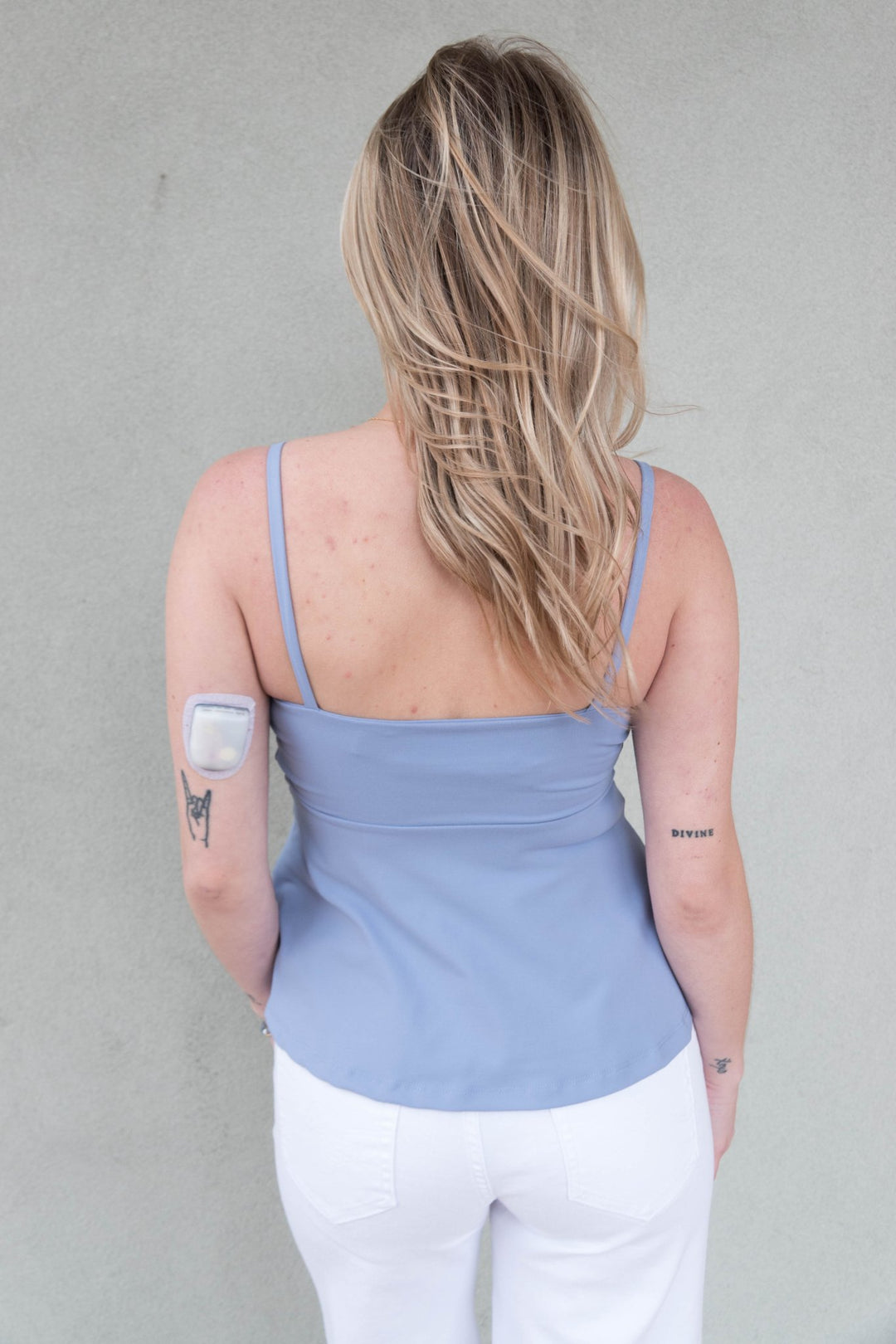 Tie Front Flare Top - Frosty - Jaffi's