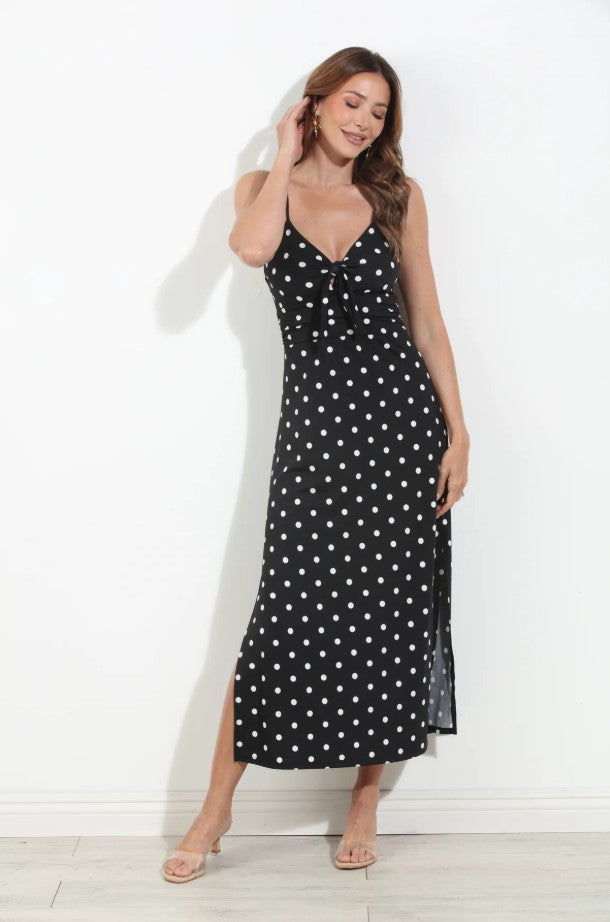 Front Tie Midi Dress - Lolita