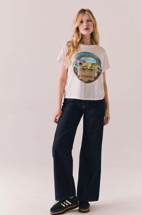White Tom Petty Touring the Great Wide Open Tee