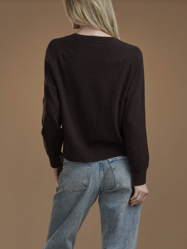 Tori V Neck Cashmere Sweater - Java