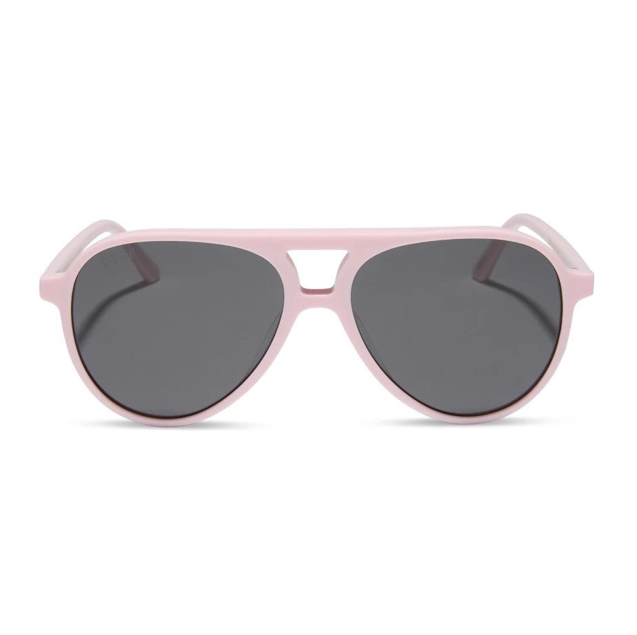 Tosca II Sunglasses - Powder Pink + Grey - Jaffi's