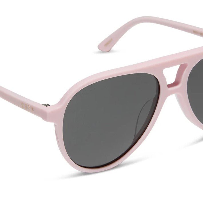 Tosca II Sunglasses - Powder Pink + Grey - Jaffi's