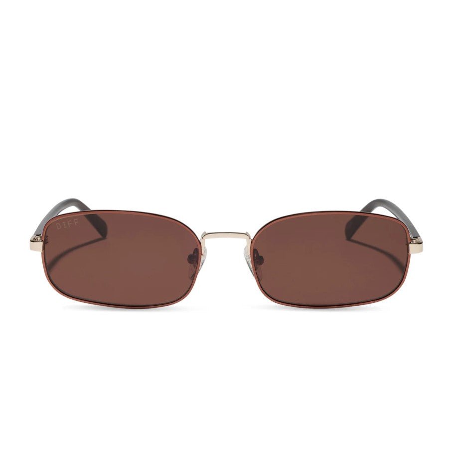 Trinity Sunglasses - Brown Gold + Brown - Jaffi's