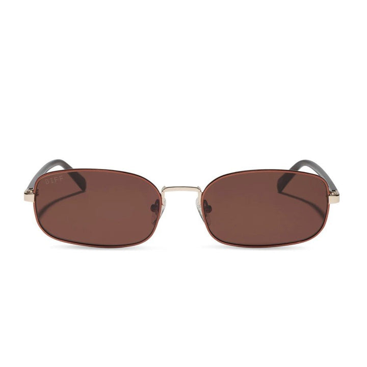 Trinity Sunglasses - Brown Gold + Brown - Jaffi&