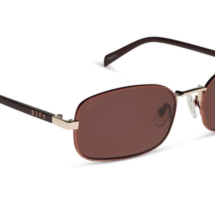 Trinity Sunglasses - Brown Gold + Brown - Jaffi&