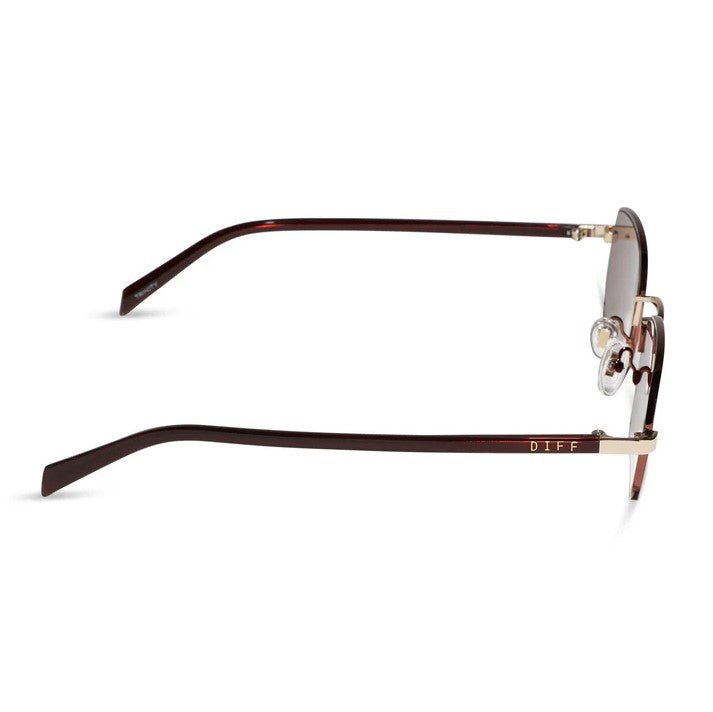 Trinity Sunglasses - Brown Gold + Brown - Jaffi&