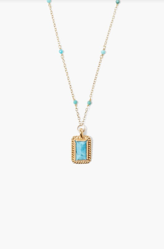 Turquoise Frame Necklace