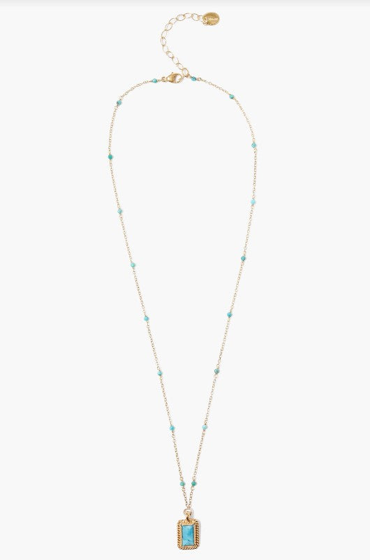 Turquoise Frame Necklace