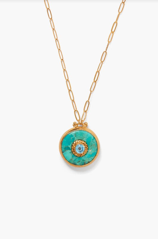 Round Turquoise Necklace