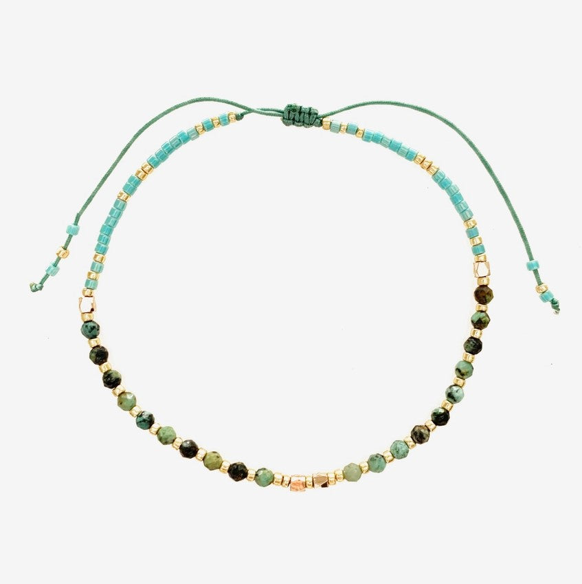 Healing Gemstone Stacking Bracelet - Turquoise