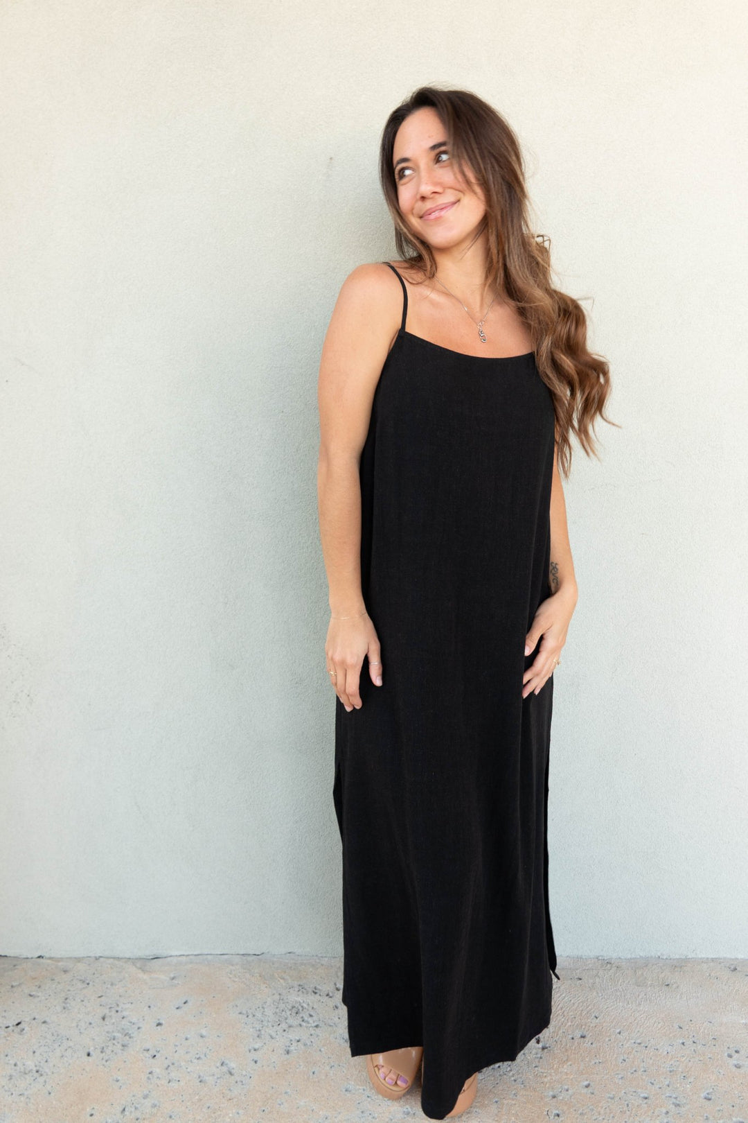 Twyla Maxi Dress - Black - Jaffi's