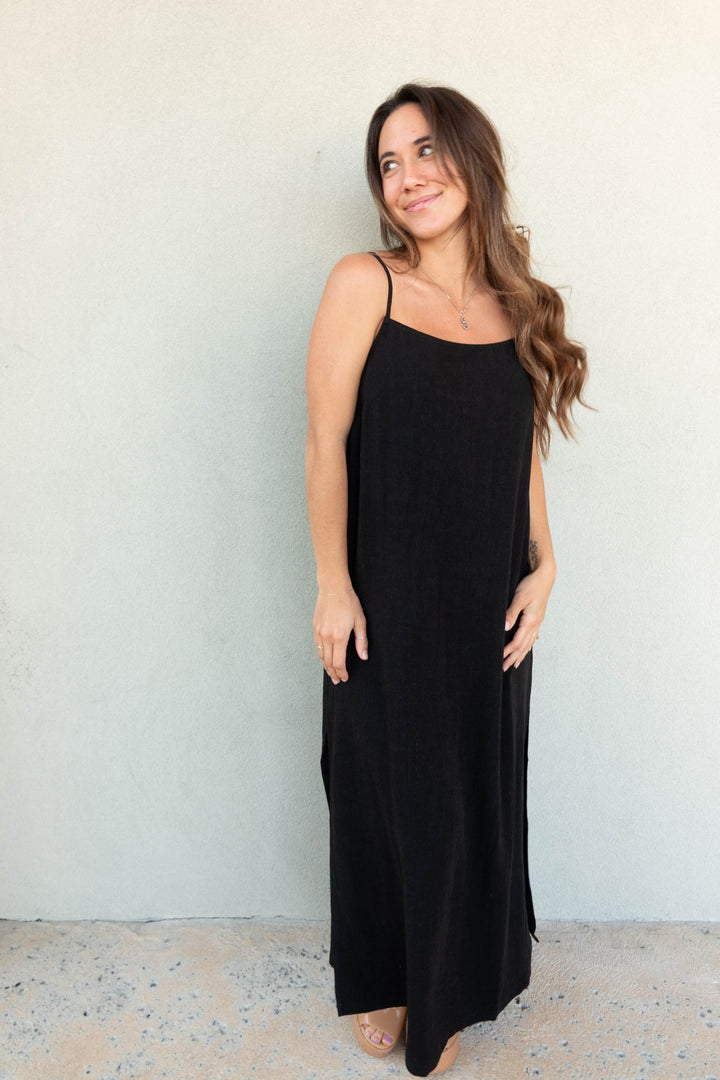 Twyla Maxi Dress - Black - Jaffi's