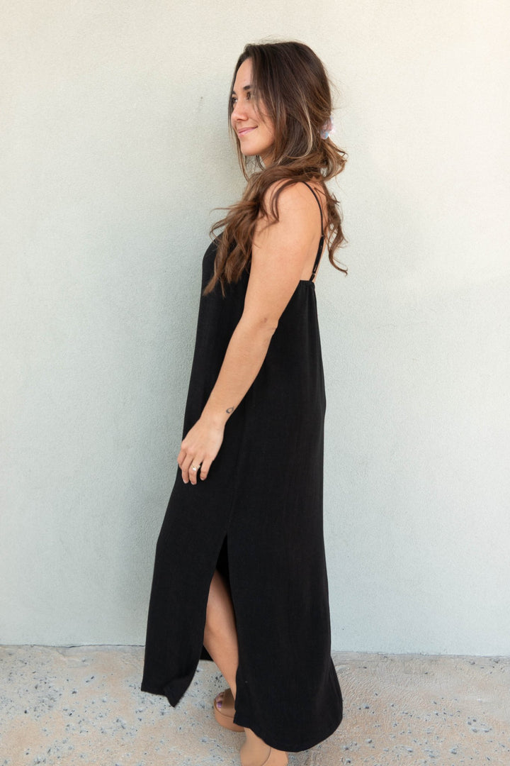 Twyla Maxi Dress - Black - Jaffi's