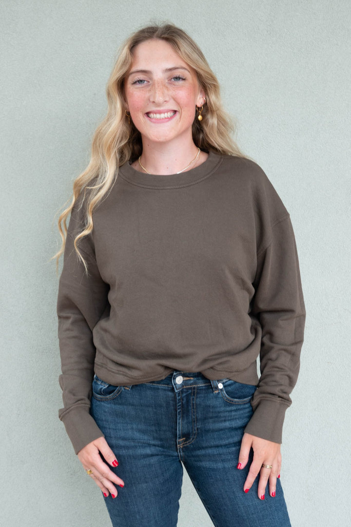 Tyler Pullover Sweatshirt - Dark Olive - Jaffi&