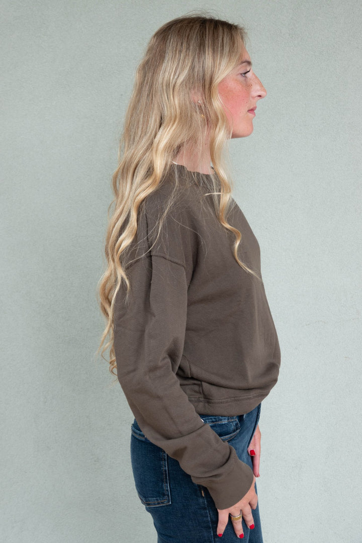 Tyler Pullover Sweatshirt - Dark Olive - Jaffi&