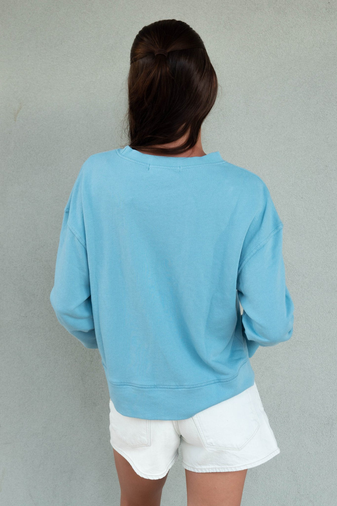Tyler Pullover Sweatshirt - Milky Blue - Jaffi&