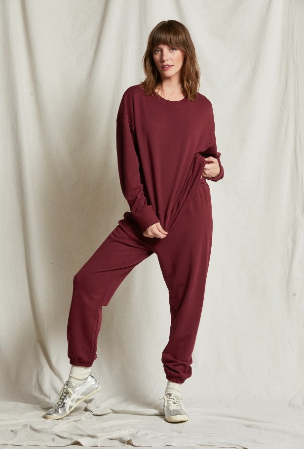 Tyler Pullover Sweatshirt - Cranberry