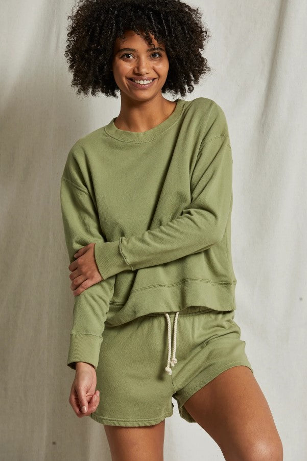 Tyler Pullover Sweatshirt - Oil Green