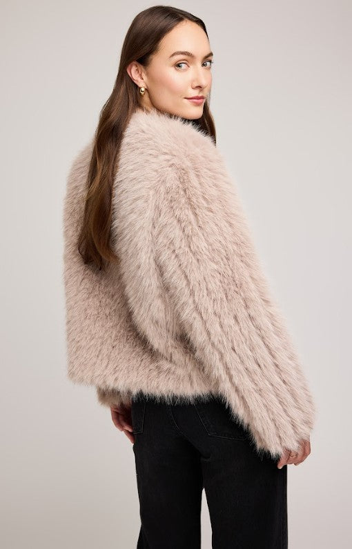 Uma Faux Fur Jacket - Smoke
