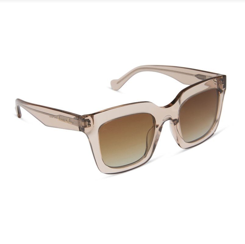 Valencia Sunglasses - Soft Taupe Crystal + Brown Polarized - Jaffi&