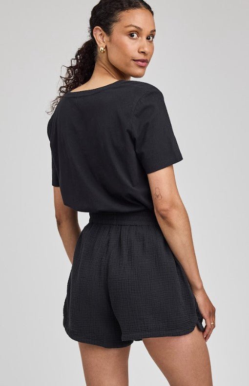 Valeria Gauze Short - Black - Jaffi's