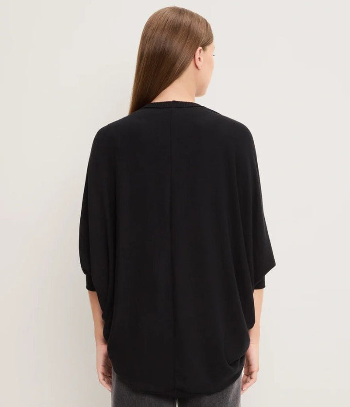 Vera Cocoon Cardigan - Black - Jaffi&