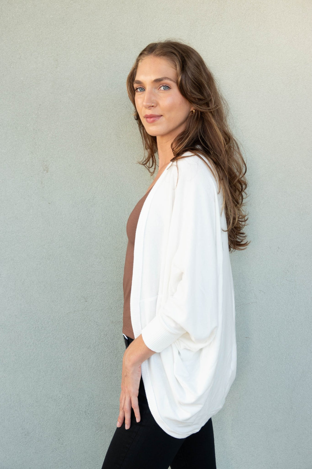Vera Cocoon Cardigan - Coconut Milk - Jaffi&
