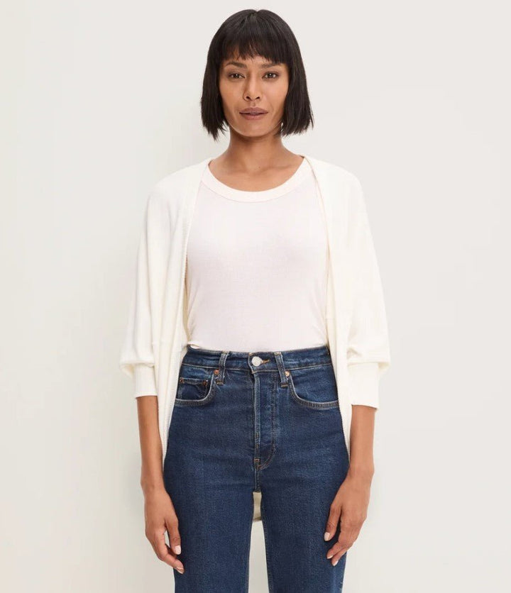 Vera Cocoon Cardigan - Coconut Milk - Jaffi&
