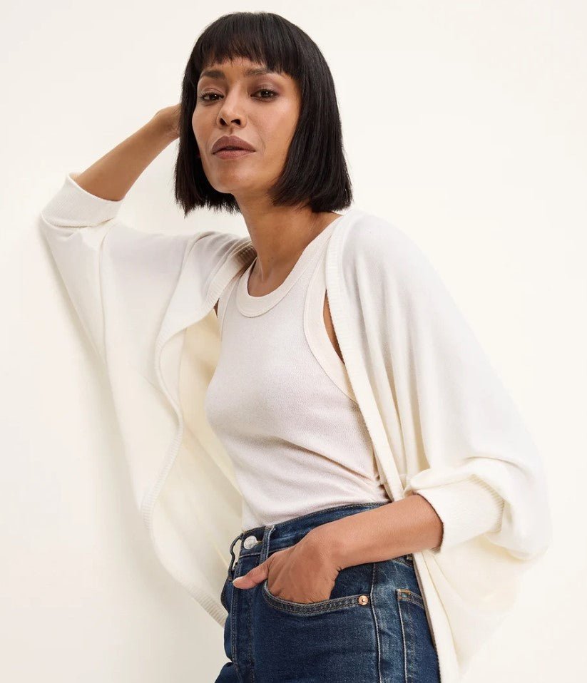 Vera Cocoon Cardigan - Coconut Milk - Jaffi&