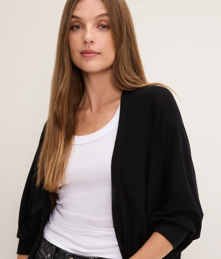 Vera Cocoon Cardigan - Black