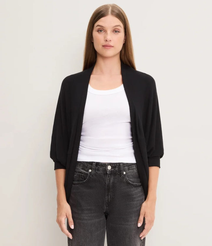 Vera Cocoon Cardigan - Black
