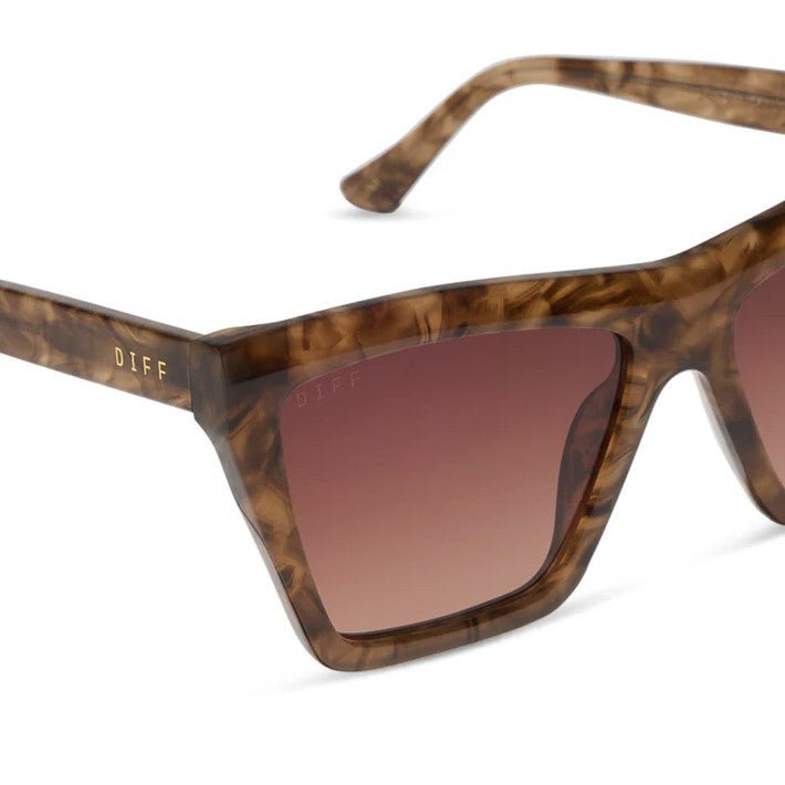 Vivi Sunglasses - Black Walnut Tortoise + Brown Gradient - Jaffi&