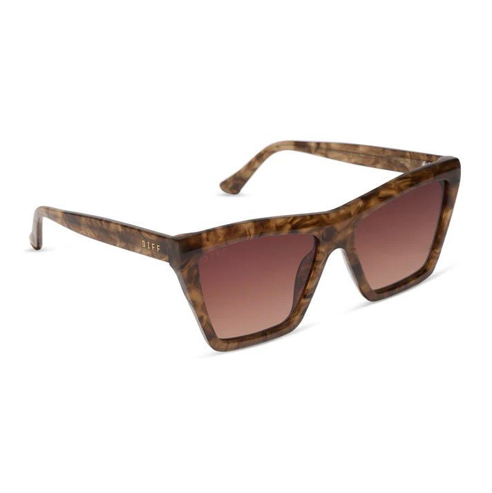 Vivi Sunglasses - Black Walnut Tortoise + Brown Gradient - Jaffi&