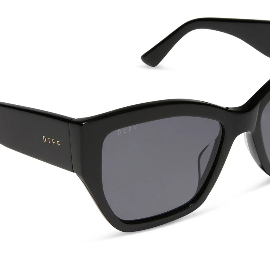 Vivienne Sunglasses - Black + Grey Polarized