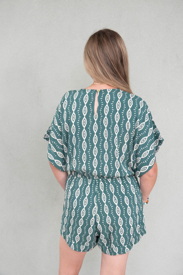 Wailea Romper - Axis Green - Jaffi&