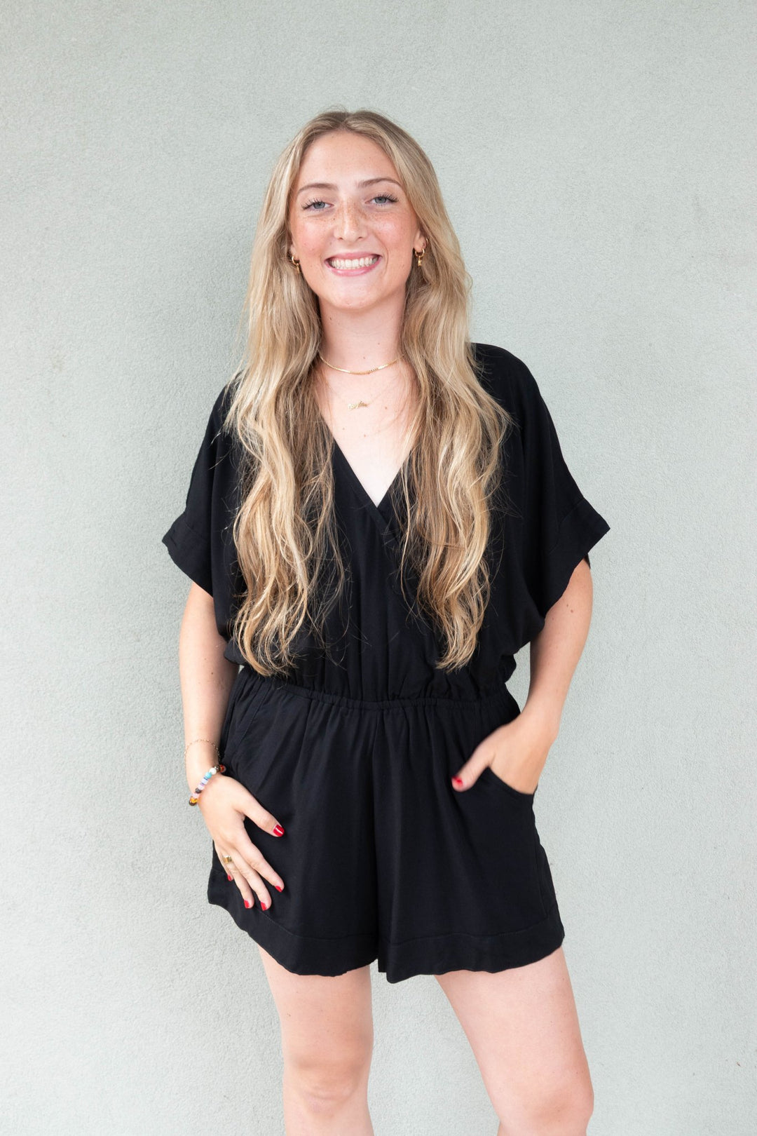Wailea Romper - Black - Jaffi's