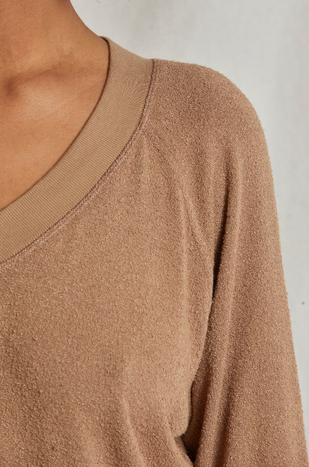 O'Connor Boucle V Neck Pullover