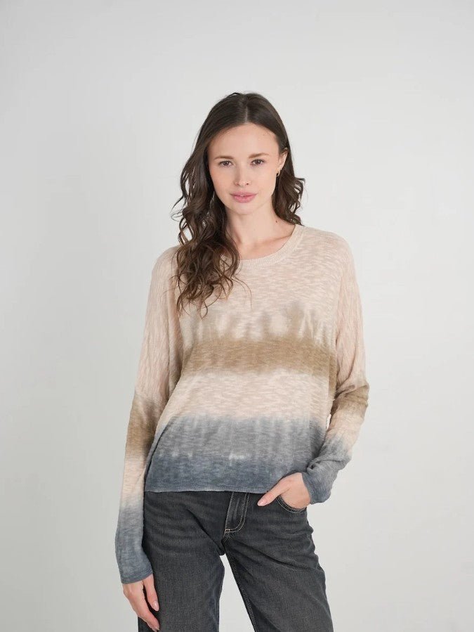 Wavy Daze Knit Sweater - Steel Tie Dye - Jaffi&