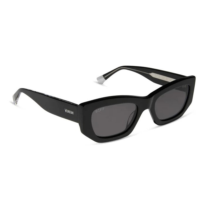 Wednesday Sunglasses - Black + Grey