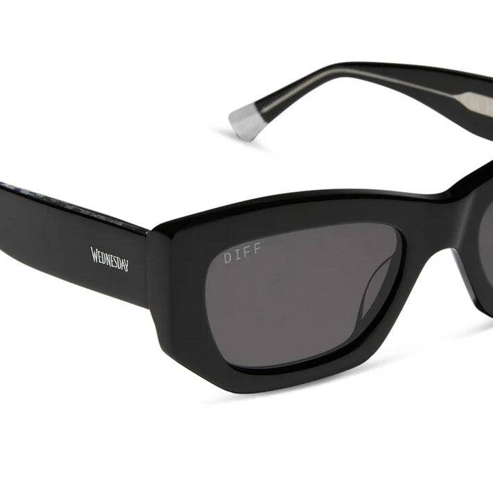Wednesday Sunglasses - Black + Grey