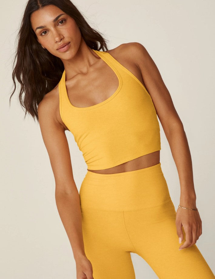 Well Rounded Crop Halter Tank