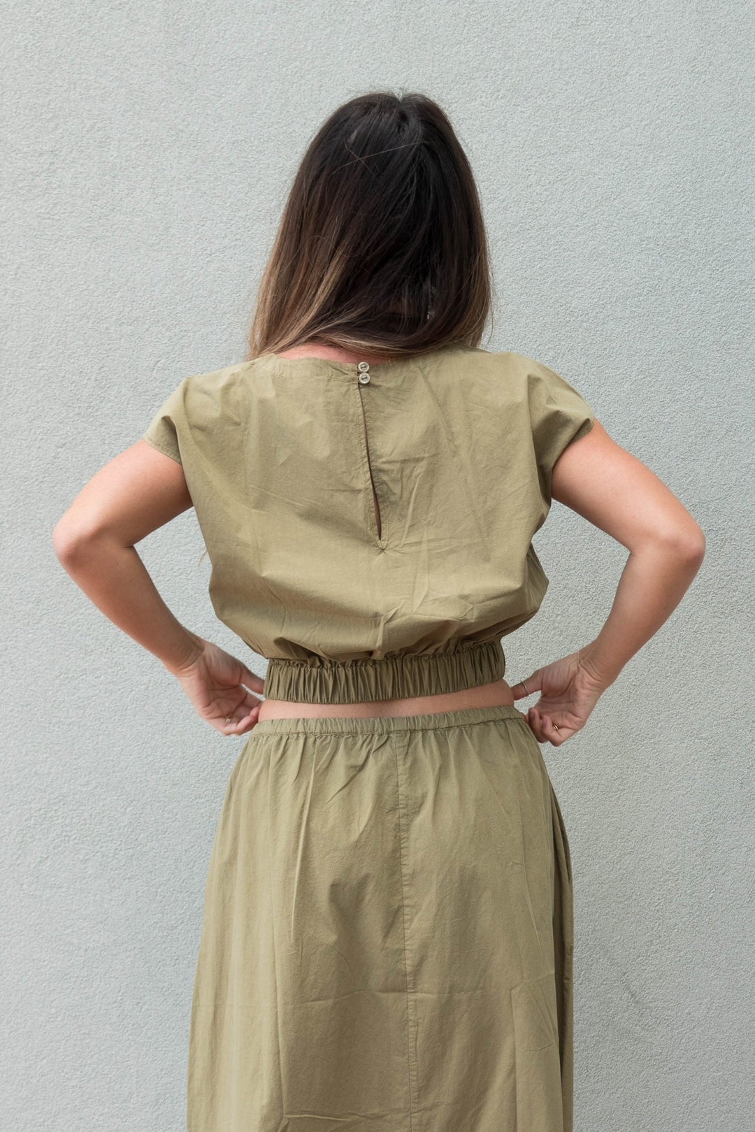 Wendy Midi Skirt - Dark Olive - Jaffi's