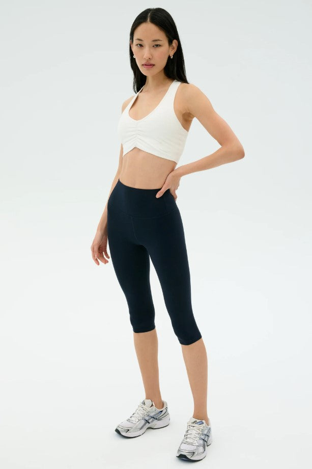 Airweight Bra with Ruching - White