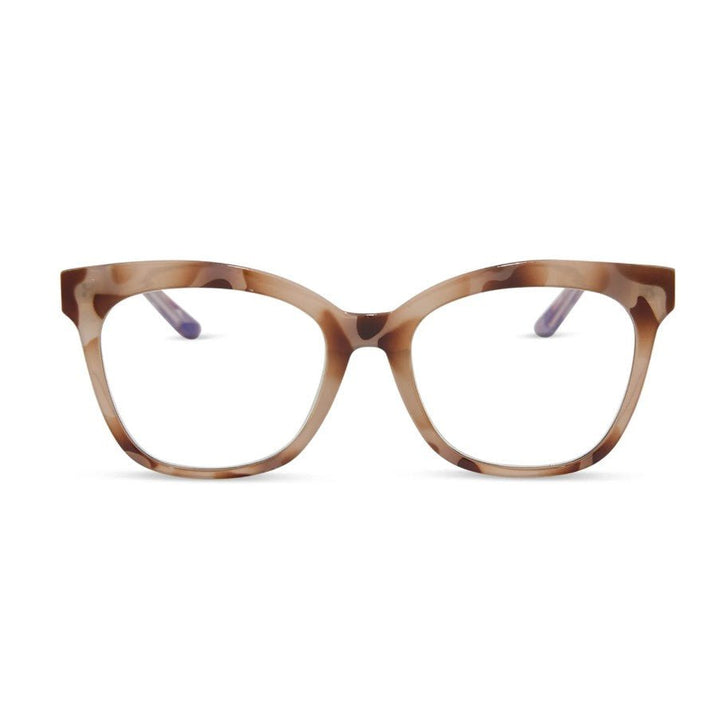 Willa Blue Light Readers - Cream Tortoise - Jaffi's