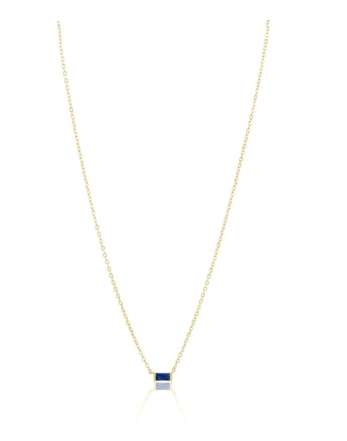 Willow Necklace Sapphire - Jaffi&