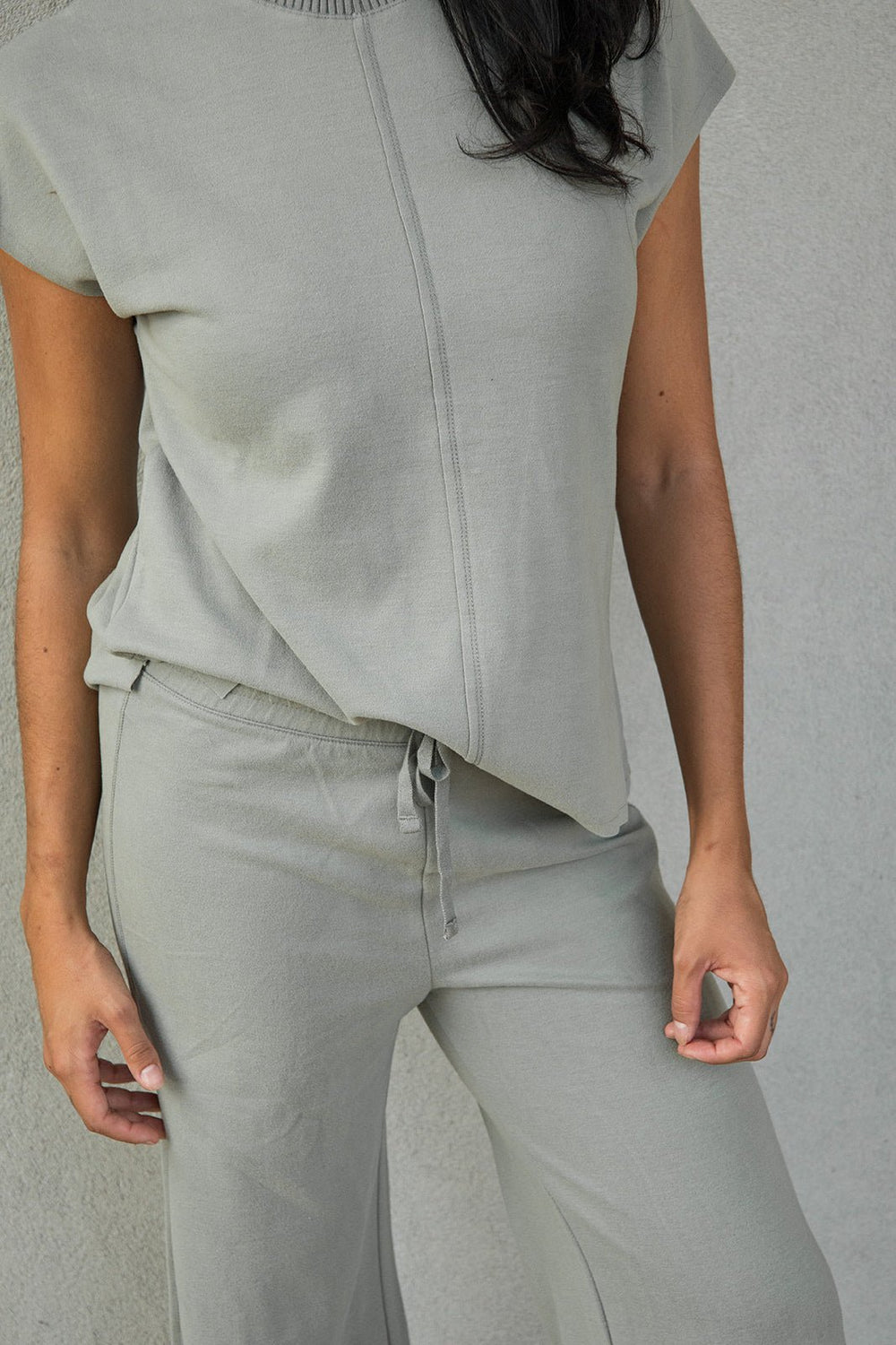 Winslow Mock Neck Pullover - Eucalyptus - Jaffi's