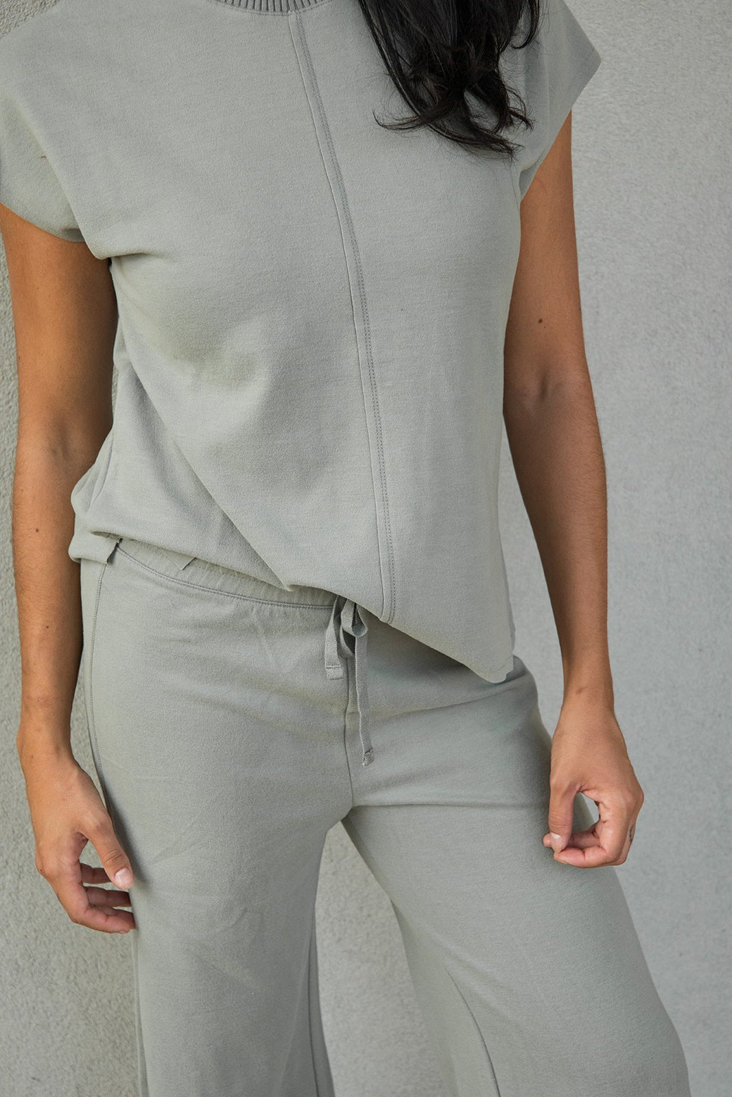 Winslow Mock Neck Pullover - Eucalyptus - Jaffi&
