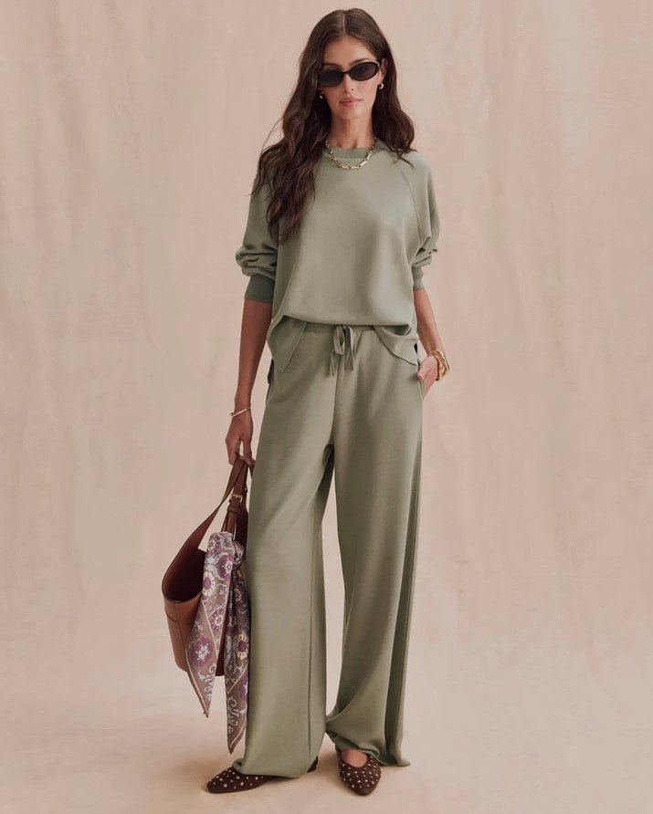 Winslow Raglan Top - Eucalyptus - Jaffi&