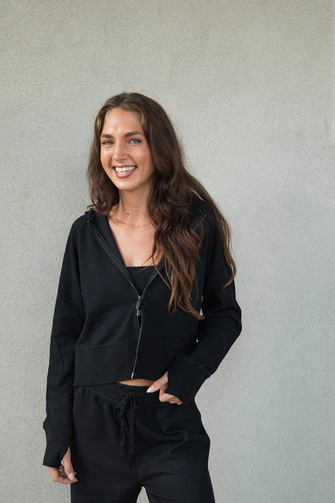 Winslow Zip Hoodie - Black - Jaffi&