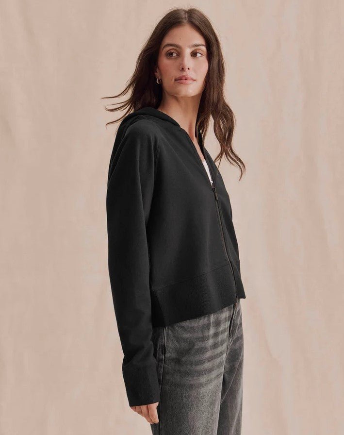 Winslow Zip Hoodie - Black - Jaffi&